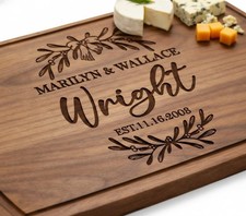 Tayfus Personalized Cutting Board, Custom Engraved 16