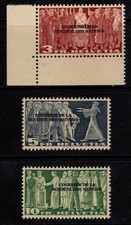 MNH 1944 Swiss Overprinted Stamp Set, Scott #2O88** to #2O90** picture