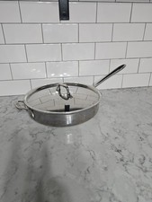 Vintage All Clad Master Chef 403 3qt Skillet Saute Frying Pan With Lid picture