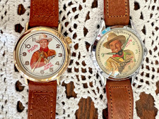 EXTREMELY RARE 1948 & 1992 GENE AUTRY “SIX-SHOOTER” WATCHES EXCELLENT CONDITION picture
