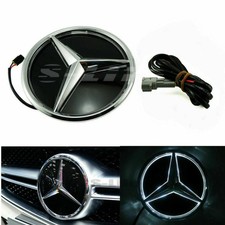 Mercedes Benz 2011-2017 Front Grille Mirror Star LED White Illuminated Emblems picture