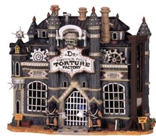 Lemax Spooky Town Halloween Village-Dr Stretch N Pulls Torture Factory-2004 picture
