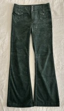 Pilcro + The Letterpress Anthropologie Petite WMS 27 GRN Corduroy High Rise BC picture