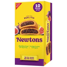 Newtons Fig Bars Soft Fruit Chewy Cookies β 10 Snack Packs (2 Cookies per Pack) picture
