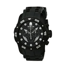 Invicta Men's Watch Pro Diver Scuba Chronograph Black Dial Strap 6986 picture