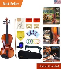 Luxurious Antique Finish 4/4 Violin Outfit – Perfect for Aspiring Musicians picture