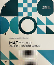 Carnegie Learning MATHbook Course 1 Student Edition MS Math Solution 4th edition picture