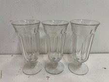 Antique Heisey Clear Narrow Set of 3 Parfait Glasses picture