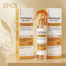 2PCS Dr. Melaxin Peel Shot Exfoliant Kojic Acid Turmeric Spray 200ml Brand new picture