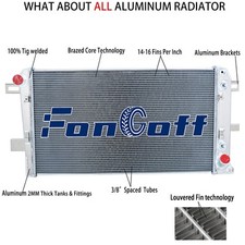For 2001-2005 Chevy Silverado 2500 HD GMC Sierra 3500 HD 2-Row Aluminum Radiator picture