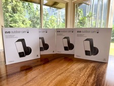Eve Outdoor Cam Black 10028055 Apple HomeKit Secure Video 1080p NEW SEALED picture