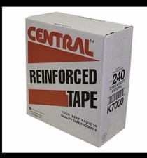 Central reinforced tape. Natural, 72mm x 450ft. 10 rolls per case picture