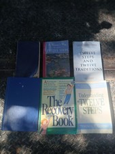 Alcoholics Anonymous AA Twelve Steps Book Lot Of 6, Recovery Book, 4th Edition picture