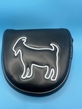 Black Goated Golf mallet Putter Head Cover. (God Over All Things Every Day) picture