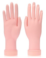 2 Pack Practice Hand for Acrylic Nails Soft Touch Mannequin Hand for Nails, Flex picture