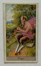 1924 Boguslavsky Turf Pan Satyr Greek God Mythological Tobacco Card TR7  picture