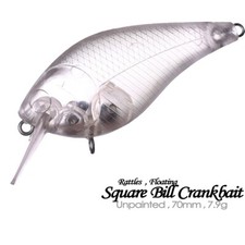 20PCS 7cm 7.9g Square Bill Crankbait Unpainted Bait Blank Fishing Lure model picture