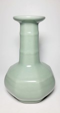 ED297 V.rare Longquan 龍泉 8-sided bamboo vase discovered Song dy 13/14th Century picture