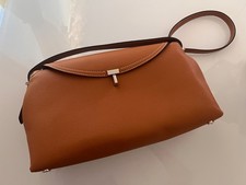 Totême T-Lock Crossbody Bag | Tan Pebble Grain Leather | Perfect Condition picture