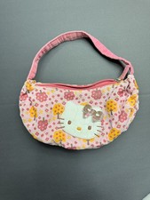 Vintage 2000s Sanrio Hello Kitty floral  corduroy mini shoulder bag/purse picture