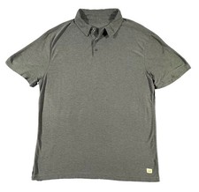 Vouri Men’s L Strato Tech Gray Charcoal Performance Polo picture