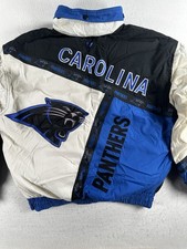Vintage Carolina Panthers Pro Player Jacket Large Down Insulated NFL 90s picture