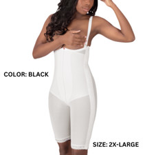 Design Veronique BLACK 2X-LARGE Female Post Surgical Garment Above Knee Length picture