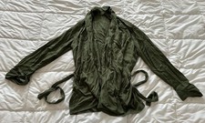 AMERICAN VINTAGE GREEN BELTED CARDIGAN – XS/S – 100% VISCOSE picture