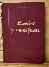 1894 Baedeker's Northern France Belgium Travel Books Original Antique Book picture