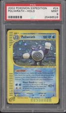 2002 POKEMON EXPEDITION #24 POLIWRATH-HOLO PSA 9 picture