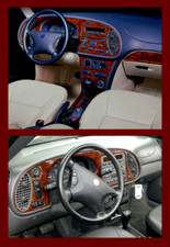 SAAB 9-3 Fit 1999 2000 01 02 2003 New Wood Carbon Aluminum Set Dash Trim Kit picture