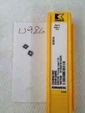 5 NEW KENNAMETAL CDHBS4T002 CARBIDE INSERTS. CDHB 120605 GRADE: KC5010.  (U986) picture