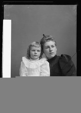 Photo:Mrs B.H. Warner with Young Girl Portrait 1891-1894 picture