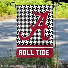 Alabama Crimson Tide Houndstooth Garden Flag and Yard Banner picture