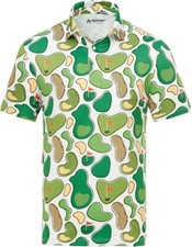 Men`s Royal and Awesome Green Golf Shirt Dance Floors Performance Polo S – XXL picture