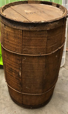 Primitive American Steel and Tire Company 10 lbs Wooden Nail Keg /Barrel No. 60 picture