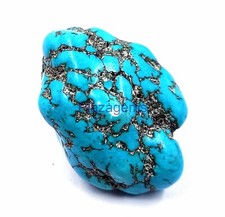 Natural EGL Certified 111Ct Arizona Sky Blue Turquoise Rough Loose Gemstone 4JKG picture
