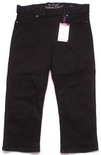 Gloria Vanderbilt Shape Effect High Rise Capri Black Jeans Womens 14 (35X22) picture