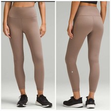 Lululemon Women’s Size 0 Wunder Train Leggings Taupetastic High Rise Tight picture