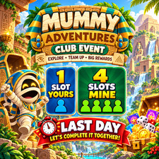 Monopoly GO Mummy Adventures Club Event – Full Carry | Your Account + 4 of Ours picture