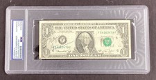 George Steinbrenner Signed Currency $1 Bill Yankees Baseball Autograph PSA/DNA picture