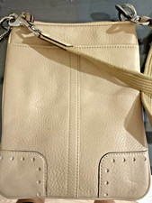 Coach Factory Women's Small Ivory 9760 Swing Pack Purse Pebbled Cross Body Bag picture