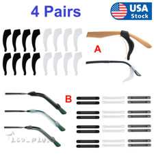 4 Pair Anti Slip Glasses Ear Hooks Tip Eyeglasses Grip Temple Holder Silicone US picture