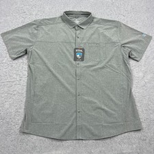 NEW Kuhl Optimizr Shirt Mens XXL Gray Button Up Taper Lightweight Stretch Hiking picture