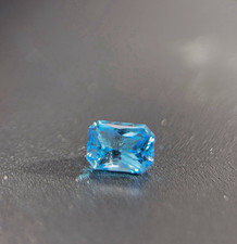 Natural Vivid Blue Topaz Octagon Step Cut 1.74ct Loose, CGRL 8x5.92mm picture