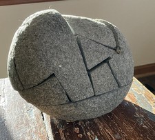 Ethan Currier Hand Carved Granite Puzzle Sculpture Bainbridge Island Washington picture