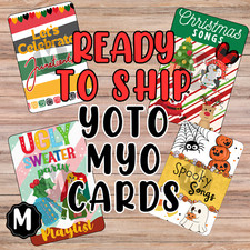 Yoto MYO Card Labels - READY to SHIP - Fall & Winter Holidays picture