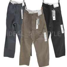 UNIQLO U Barrel Chino Pants Gray Black Brown 100% Cotton Men 487214 NWT picture