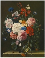stunning oil painting handpainted on canvas-still life with flowers picture