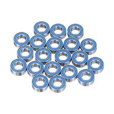 20pcs MR84-2RS Miniature Ball Bearings 4x8x3mm Double Sealed Bearings Blue# picture